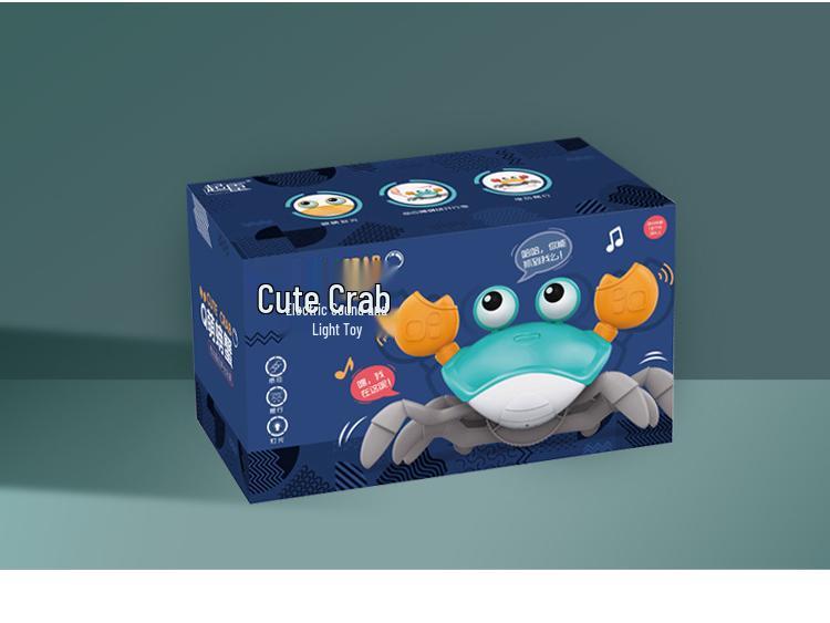 Rechargeable Induction Electric Crab Toy - Luminous Music Crawling Escape Feature for Children