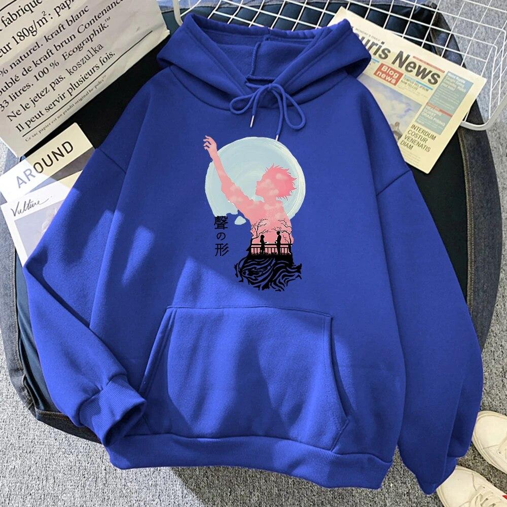 Anime A Silent Voice Hoodies Spring/Autumn Women/men Sweatshirt Koe No Katachi Hoodie Kawaii Clothing Unisex Sudaderas Warm Tops Unisex