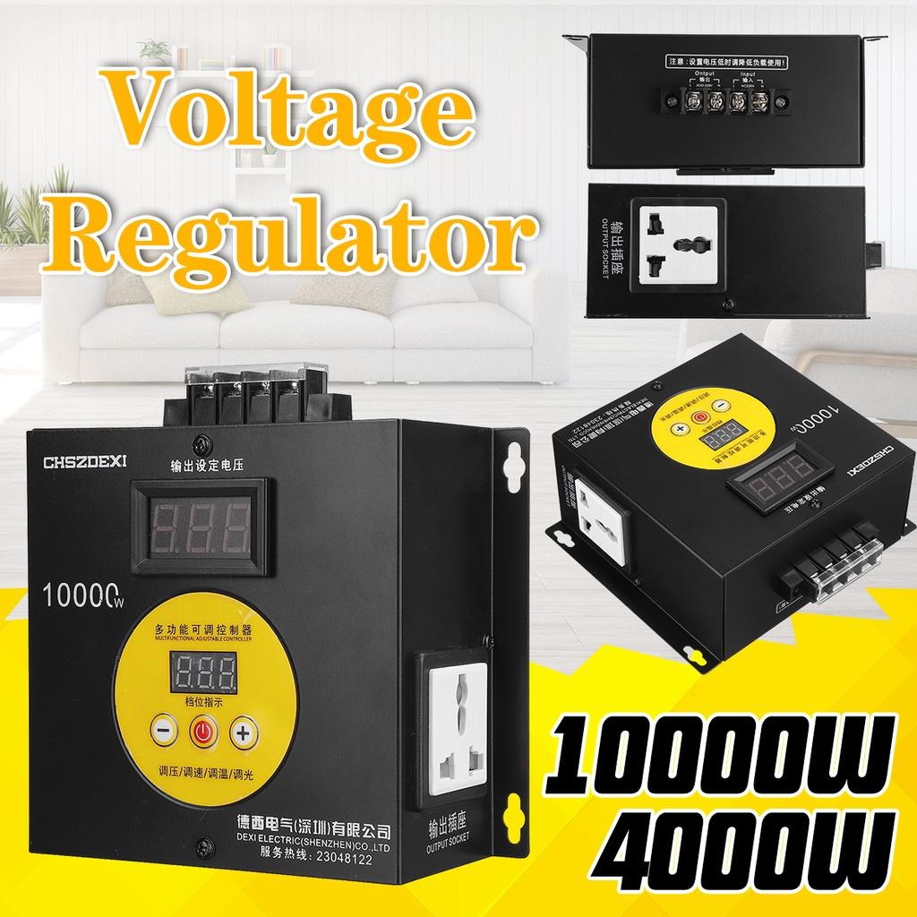 Regulador de Voltaje 2500W 220V AC Compacto Controlador de Velocidad Variable Controlador de Voltaje Portátil Atenuador Ajustable de Voltaje