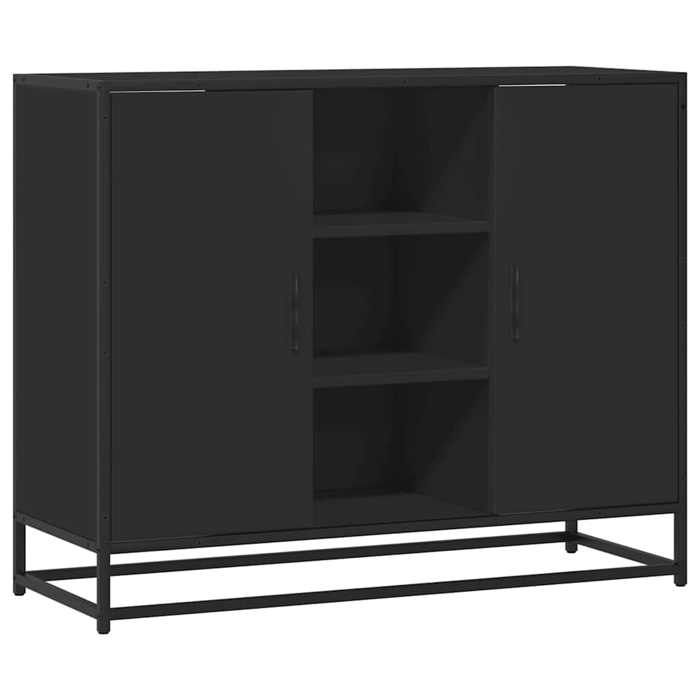 VidaXL Black Buffet 92x35x76 Cm Engineered Wood, Storage Cabinet, Entryway Furniture, Accent Furniture, Furniture of 849014