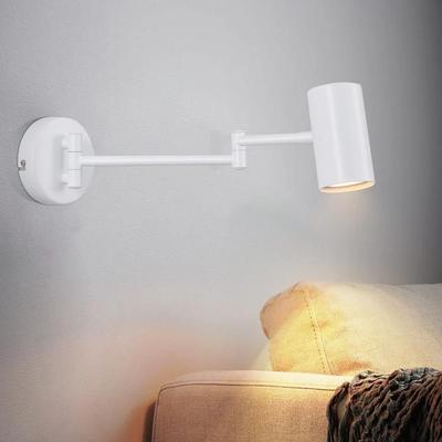 Indoor Wall Light - NETTLIFE - GU10 - White - Swiveling Metal - Bulb Not Included