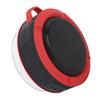Suction Cup Bluetooth Speaker 3.7v 500mah IP65 Waterproof Portable Wireless Speaker for Bathroom Outdoor Red