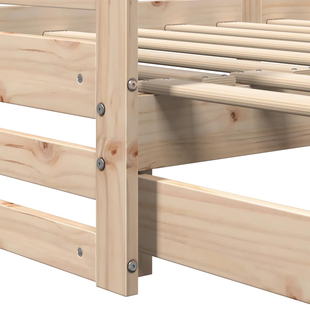 Daybed with Pull Out Bed Without Mattress 80 X 200 Cm