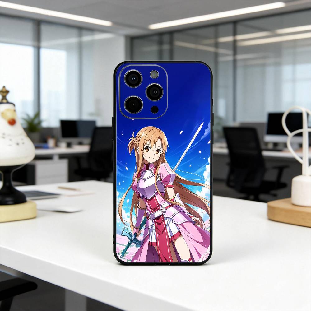 Sword Art Online A-Asuna Y-Yuuki-es Phone Case Silicone Soft For IPhone 17 16 15 14 13 12 11 X XR Plus Pro Max Plus