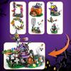 6 in 1 Halloween Prank Haunted House Small Particle Building Blocks Set Assembly Model Puzzle Toy Holiday Gifts for Children