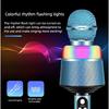 Wireless Bluetooth Karaoke Microphone, 5-in-1 Portable Handheld Mic Speaker with Dynamic Lights, Karaoke Microphone for Adults