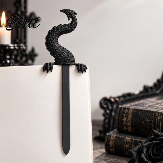 Creative Office Supplies for Readers 3D Printed Dragon Tail Bookmark, Retro Durable PLA Reading Marker, Niche Tools Adults Unique Fantasy Animal Page
