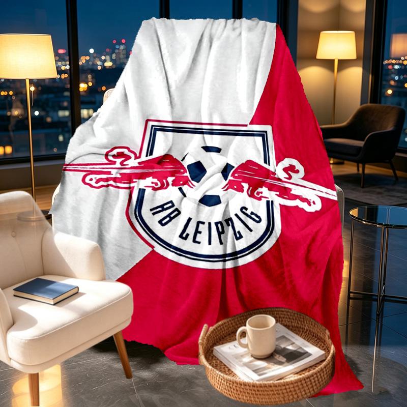 RB Leipzig Print Blanket - Soft & Comfortable, for Bedroom, Travel, Sofa, Home Decoration - Birthday Christmas Gift for Friend