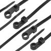 100Pcs Nylon Cable Tie Gear Screw Fix Hole Multi Wire Wrap Wire Sort Accessory Hard Plastic Shell Self Lock Buckle