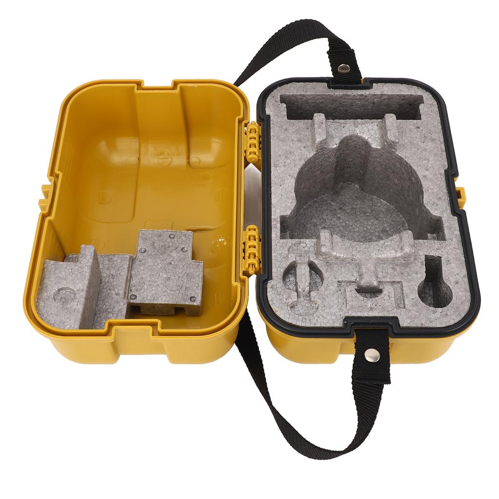 Surveying Level Case Leveling Instrument Case Single Lock Plastic Total Station Level Storage Box for Surveying Equipment Yellow