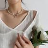 Zircon Flower Pearl Necklace Niche Design Sense 2025 Clavicle Chain Summer Versatile OT Buckle Accessories