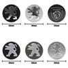 2026 Hot Car Sticker 4pcs Car 60MM Wheel Center Covers Hub Caps Badge Emblem For Peugeot 405 605 806 RCZ 206 207 208 306 307 508