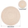 Set of 6 36cm/38cm Ramie Round Table Mat Braided Placemats Washable Non-Slip Kitchen Dining Tableware Bowl Pads Cup Coasters