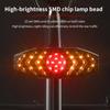 Rechargeable Bike Rear Light with Turning Signal for Cycling 5 Lighting Modes