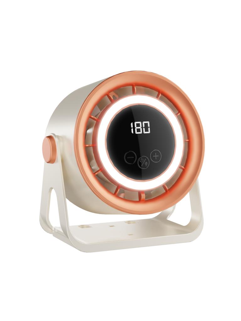 BKF01 Tragbarer LED Smart Fan mit USB-Aufladung & 180° verstellbar