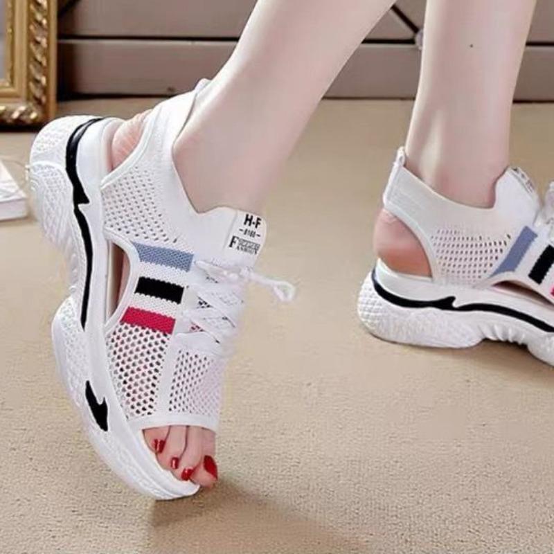 Sandals For Women Outdoor Open Toe Platform White Woman Shoes Or Casual With Premium Offer Vip Comfortable And Elegant Pvc