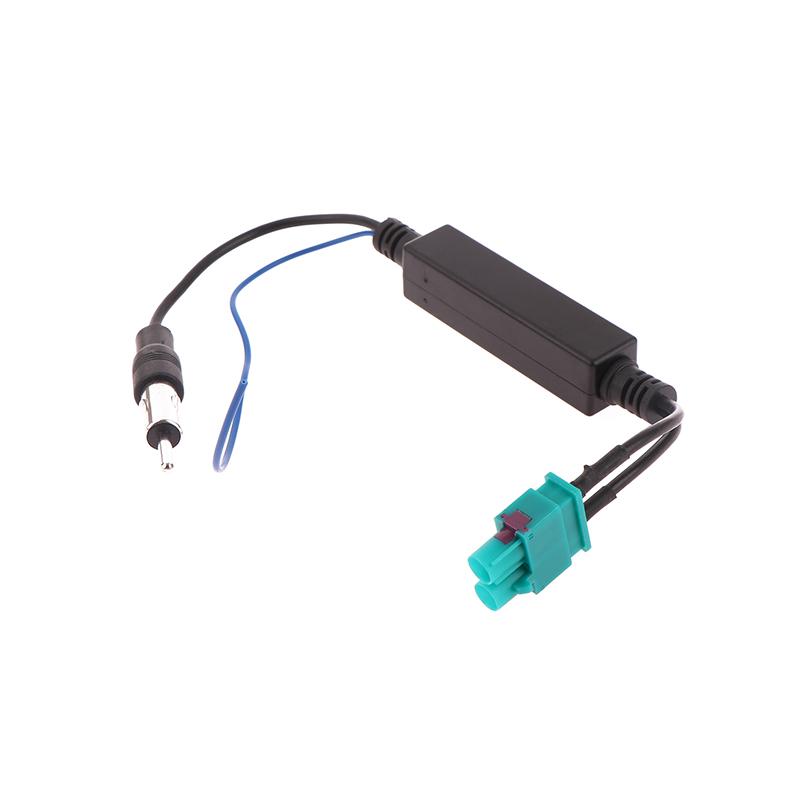 Dual Head FAKRA RF Antenna Converter Car FM Radio Antenna Adapter Head With Amplifier For Volkswagen Touareg/Cayenne