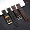 20mm 22mm Vintage Oil Wax Genuine Leather Watch Strap 18mm 24mm Universal Cowhide Watchbands Breathable Bracelet Sport Wristbelt