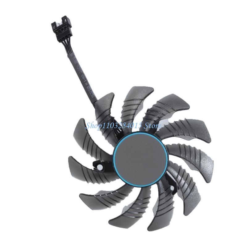 R6FF 75MM T128010SU Cooling Fan Graphics Card Cooling Radiator for RX6700XT 6600XT