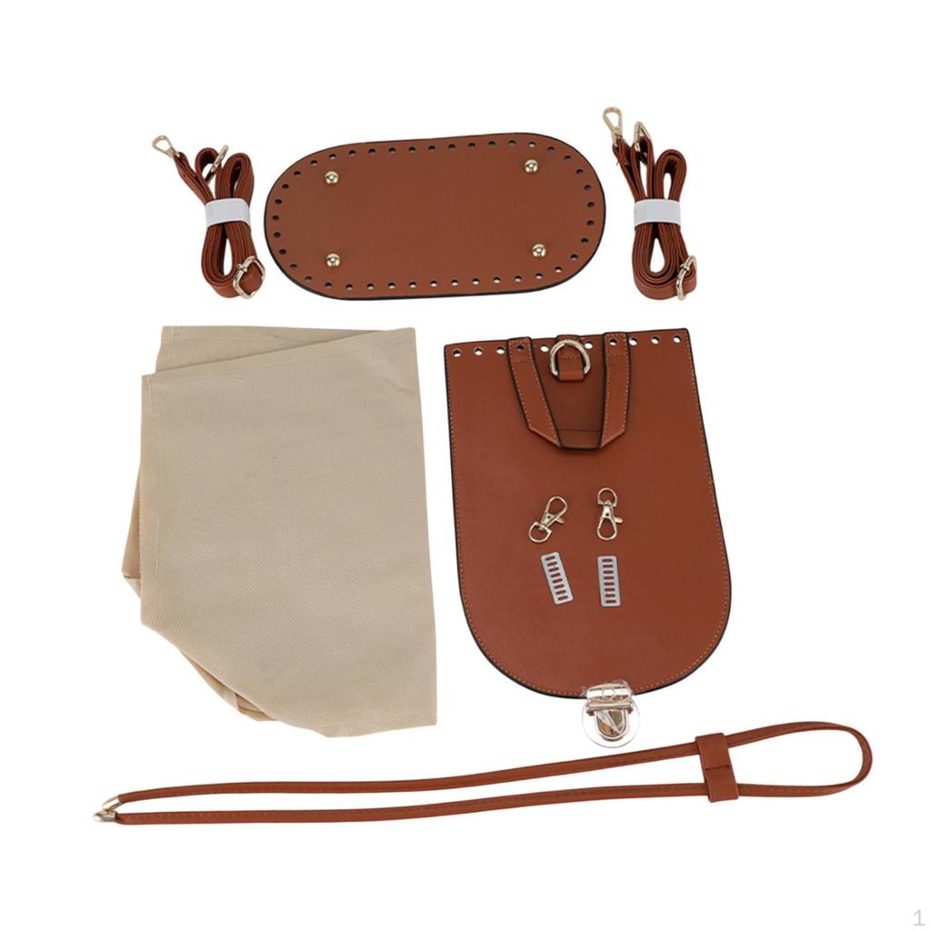 PU Leather Bag Making Kit DIY Crochet Set for Shoulder
