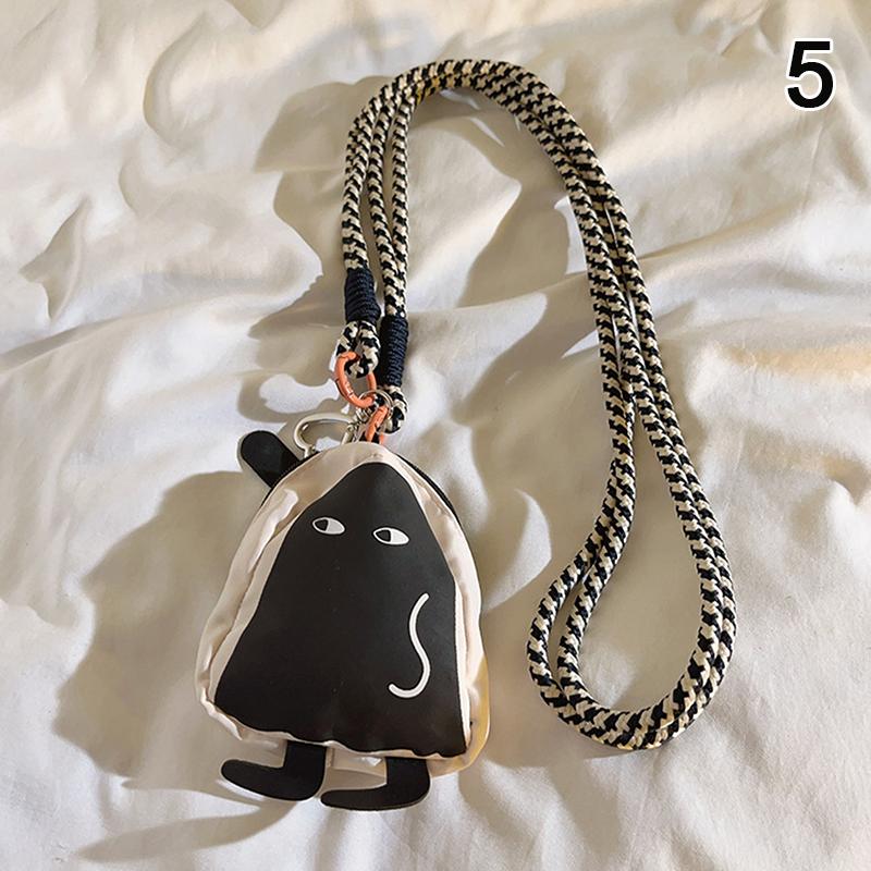 Tecknad Myntväska Telefonrem Söt Telefon Snodd Crossbody Anti-förlorad Telefonfodral Snodd Hänge