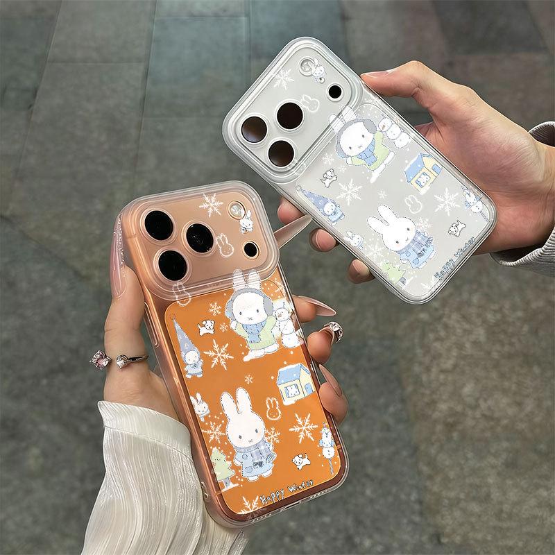 Miffy Rabbit Cartoon Soft Case for iPhone 13 Pro Max - Drop-proof with Integrated Camera Button