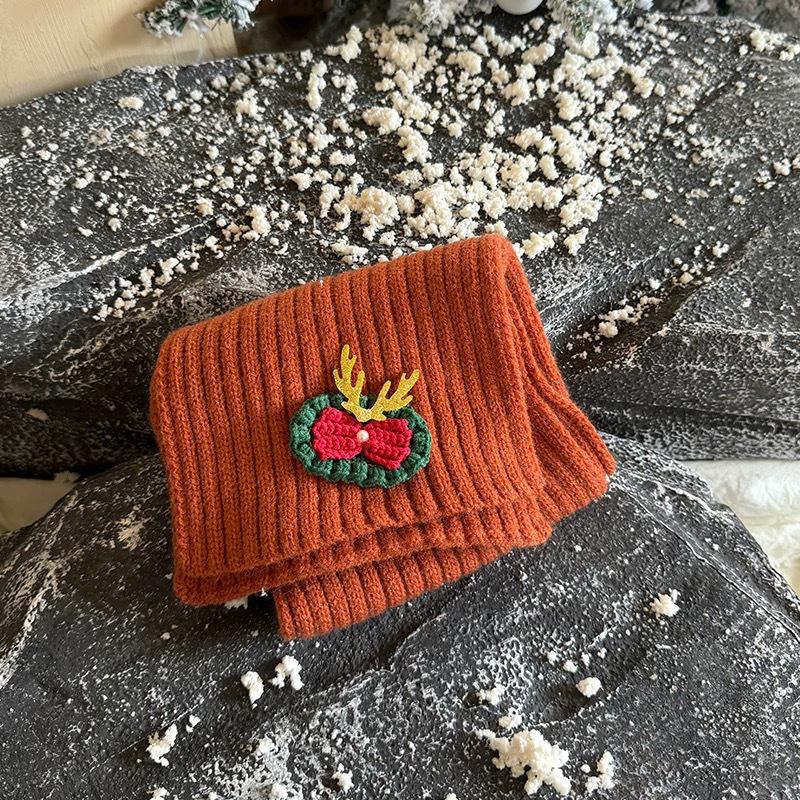 Children's Knitted Scarf - Warm, Versatile, Thick Winter Neck Warmer for Boys & Girls, Ideal Christmas Gift