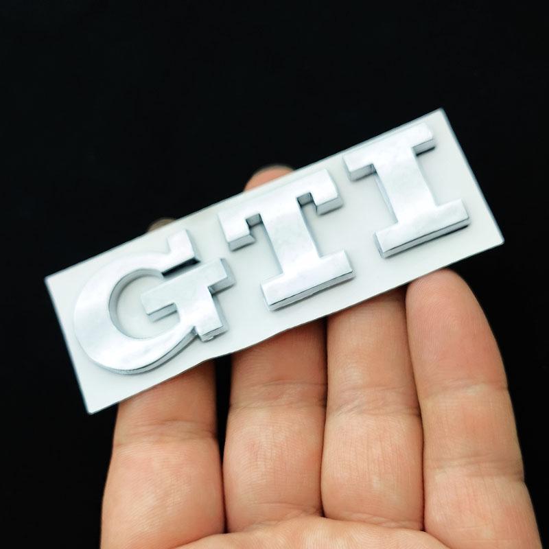 YKPSC1 2026 Hot VOLKSWAGEN 3D Metal Logo GTI Emblem Letters Badge Car Rear Trunk Sticker for Volkswagen VW Golf 4 5 6 7 Polo MK4 MK5 MK
