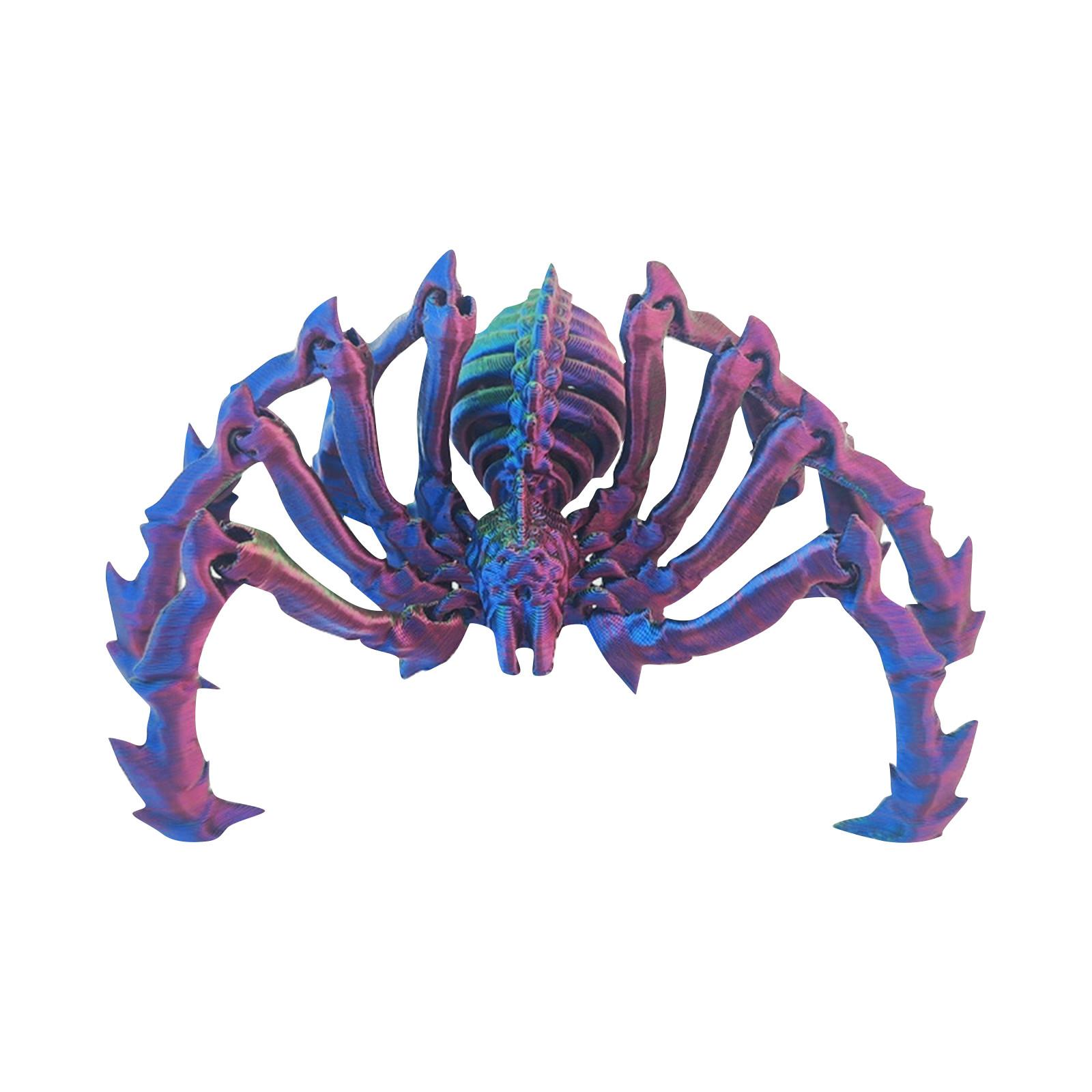 

3D-печатная подвижная игрушка, с подвижными суставами, 3D-печатная игрушка-украшение, снятие стресса, подвижная One Size небесно-голубой