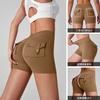 Sports Fitness Yoga Shorts Women's Nude Peach Hip Tooling Pocket Training Peach Pants Quick-drying Hip-lifting Yoga Pants