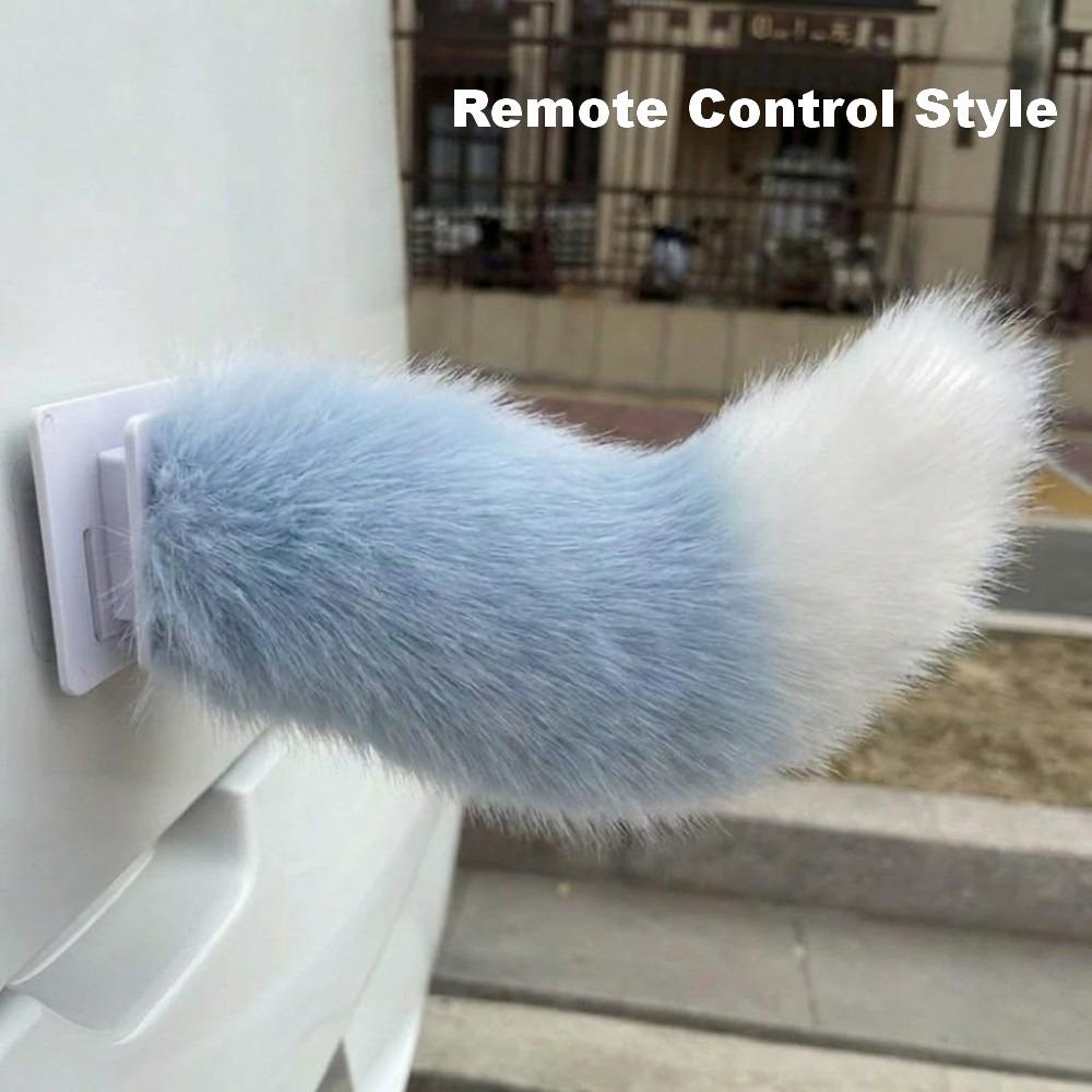 Fluffy Car Wagging Moving Tail Rechargeable Motorcycle Tail Ornament All Vehicles