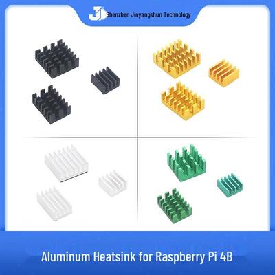 Aluminum Heatsink Set for Raspberry Pi 4B, 3-Piece with Adhesive