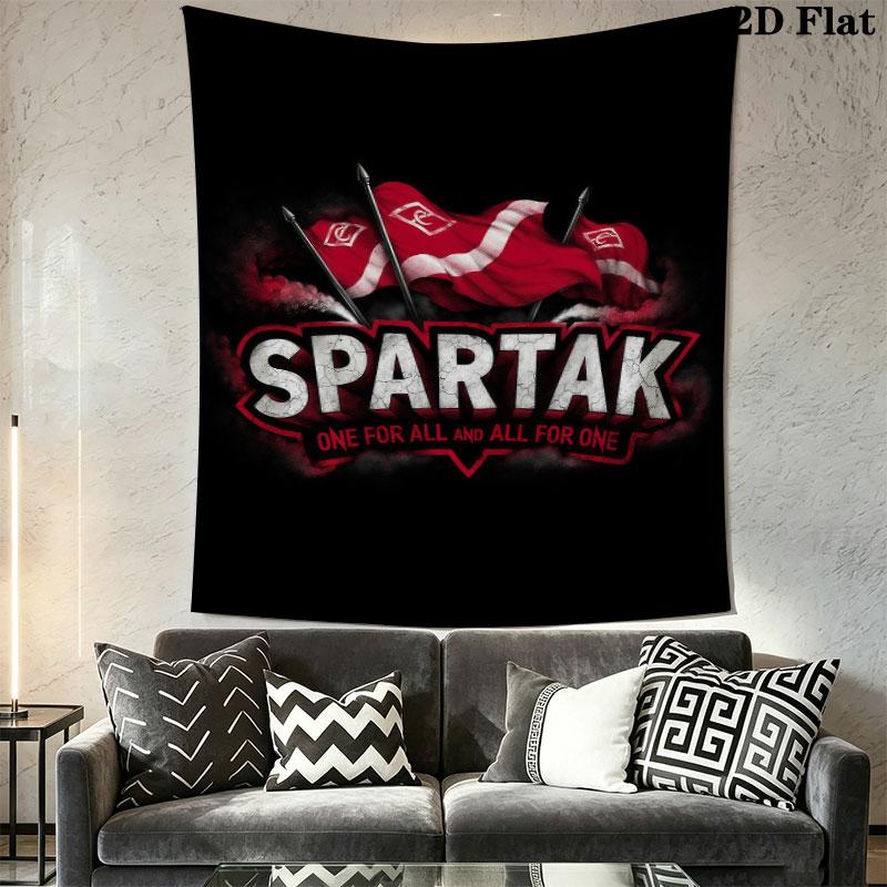 Spartak Moscow Glory Wall Hanging Printed Fabric Blanket Decorative Tapestries for Bedroom Living Room Home Decor