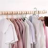 5pcs Foldable Clothes Hangers, Space-Saving Wardrobe Organizer with Pants Hanger, Non-Slip Design, Suitable for Home Closet