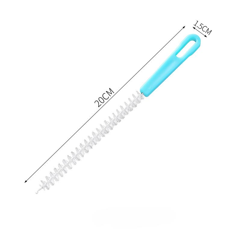 

Щетка для чистки отверстий для корней лотоса, тонкая очистка корней лотоса, волшебный инструмент для чистки отверстий для корней лотоса, щетка для чистки детских бутылочек, щетка для чистки полости рта 20*1.5cm синий