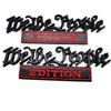Classic We The People Edition 3D Full Metal Car Emblems Decals Labels Personalized Decoration To Highlight Yourself 2PC(Black/Red)