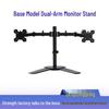 Dual-Arm Retractable Rotatable Monitor Stand Clamp-Type