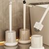 Minimalist Toilet Brush Set Modern Sleek Bathroom Cleaning Tools with Holder Home Bathroom Clean Organizer Bathroom Accessories