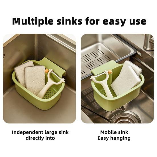 Drain Basket with Separation Filter Design Quick Filtration Press Open Cover 2-in-1