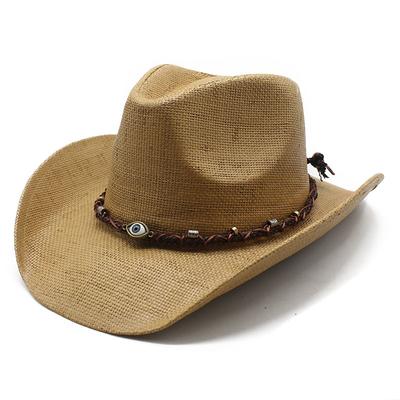 Ethnic Style High - End Western Cowboy Hat for Men and Women In Spring and Summer, Ideal for Street Photography