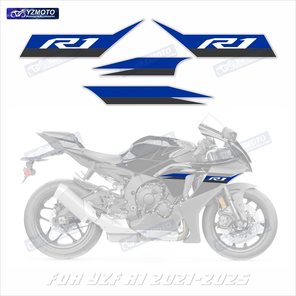 For YZF R1 YZF-R1 2020 2021 2022 2023 2024 Motorcycle Racing Fairing Stickers Reflective Body Decoration Decal Sticker