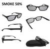 Original Color Sunglasses Asian Fit Cell Frame UV Protection Unisex Ray-Ban RX5017A-2000 (52) (Smoke 50)