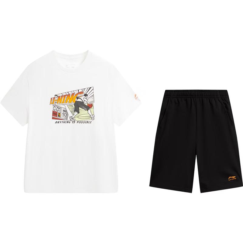 

LI-NING Kids Soft Sport Short Sleeve & Shorts Set 160