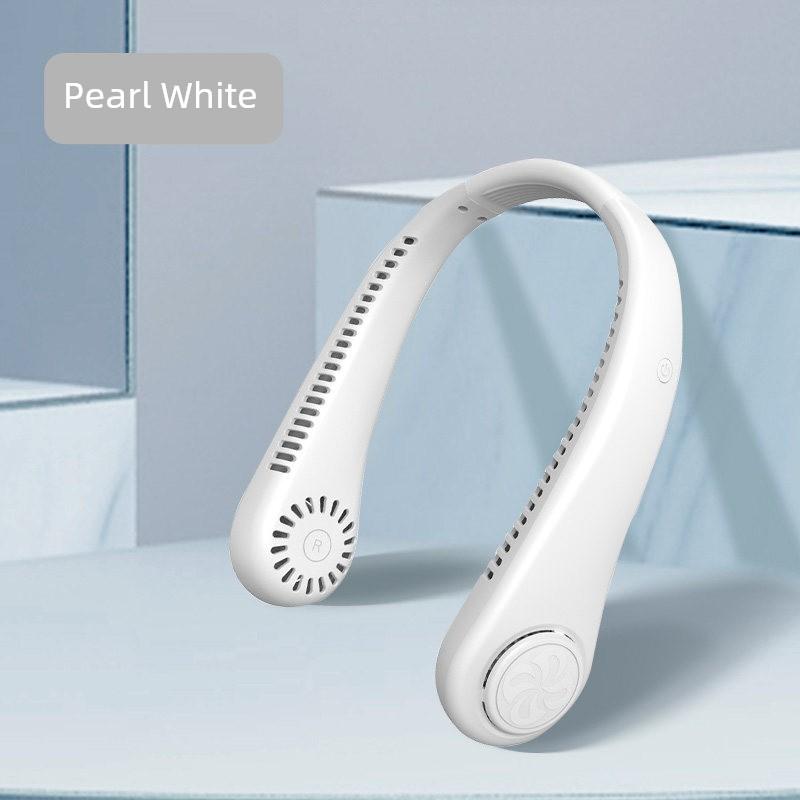 Portable Neck Fan, Small Rechargeable Silent Cooling Fan, Hands-Free Neck-Hanging USB Mini Foldable Fan