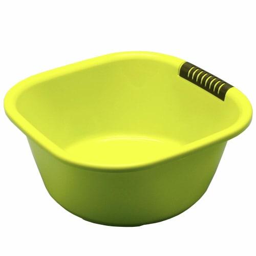 Chopla Kogyo Drying Washtub 042059, Diameter 30.6 x Height 13.3cm, Green, Made in Japan