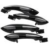 For BMW 5 6 7 Series F07 F10 F11 F06 F12 F13 F01 F02 4X Black Outer Outside Exterior Comfort Access Door Handle Set 51217231931