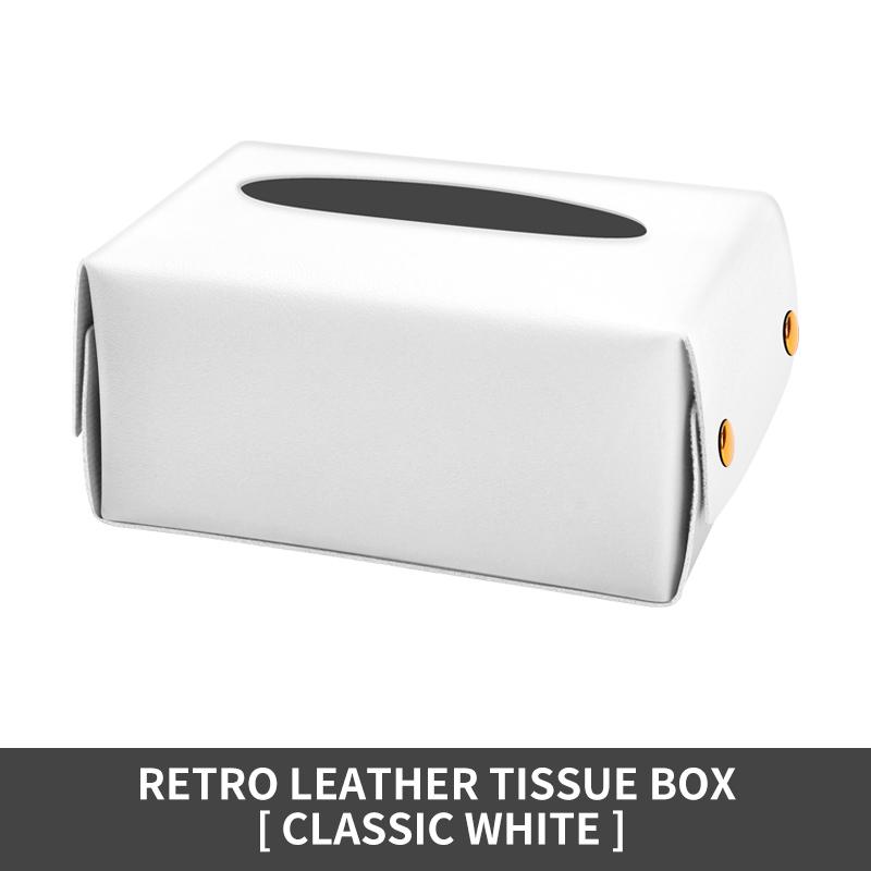 Auto Taschentuchbox hängend Sonnenblende Stuhllehne Armlehnenbox Auto Zeichenbox hängend kreativ Leder Auto Innenausstattung