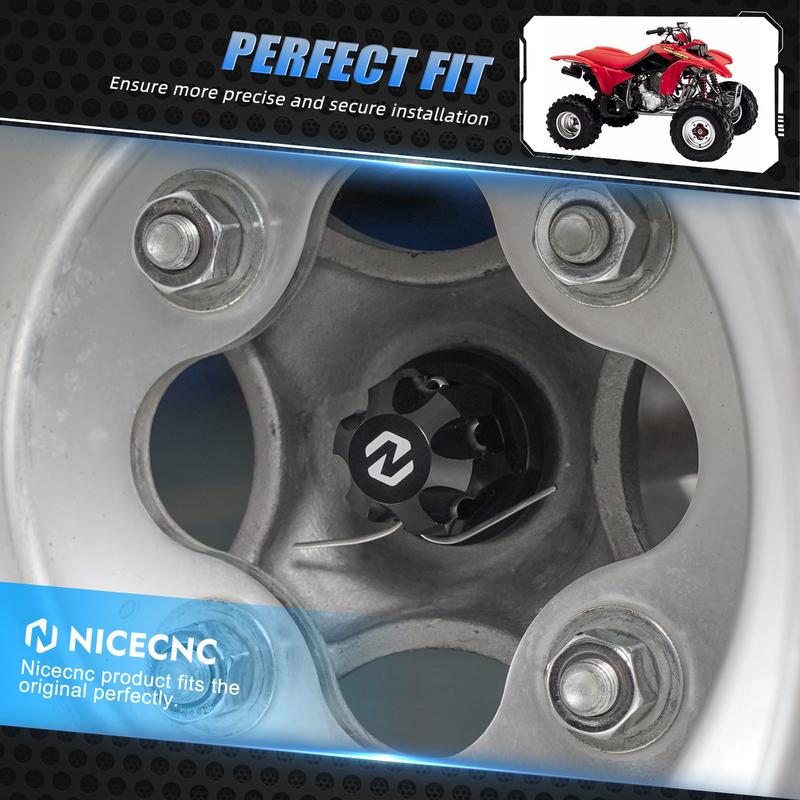 NICECNC 7075 Aluminum Alloy Front Rear Wheel Axle Nuts For HONDA TRX450R 450ER 400X 300X 250X 90304-HM5-A80 90309-HC4-000