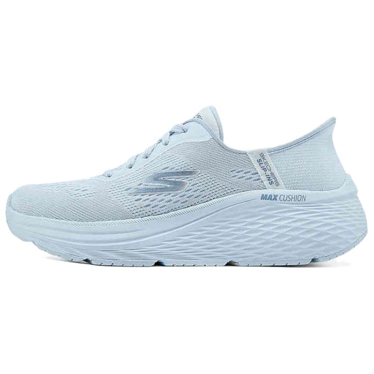 Skechers Max Cushioning Elite 2.0 Women Light Blue Low Top Running Shoes Soft Comfort Cushion Wear Resistant 129642-LTBL 38