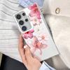 For Samsung Galaxy S21 S23 S24 FE S25 S24 S23 S22 Ultra Plus Laser Phone Case Realistic Lily Flower Print Shockproof Back Covers